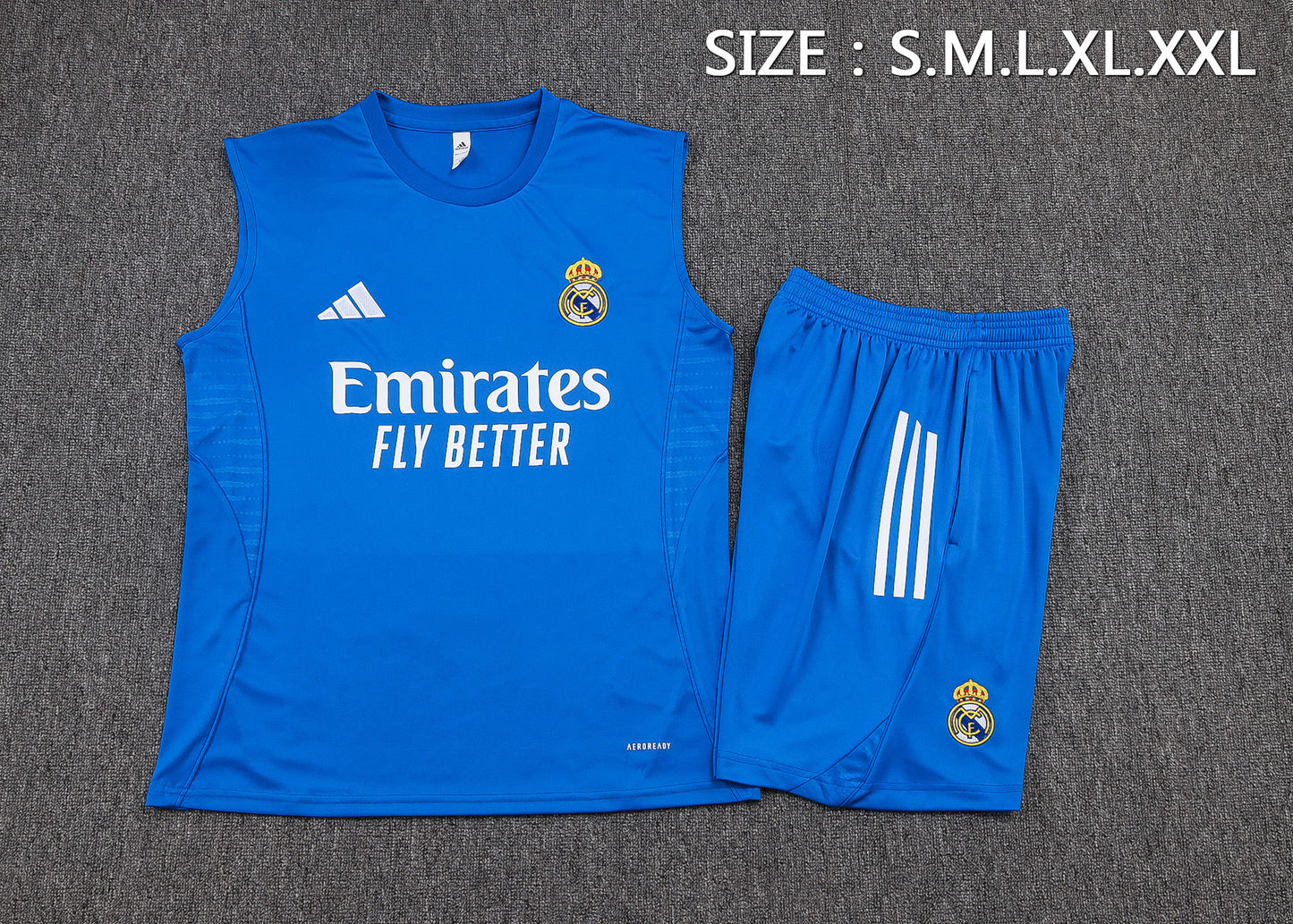 Real Madrid Sleeveless Training Kit - Third