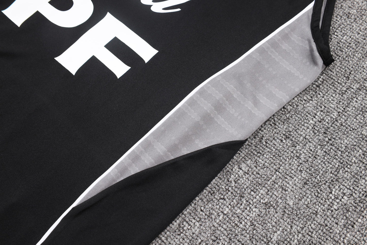 Argentina Sleeveless Training Kit - Black/Grey/White