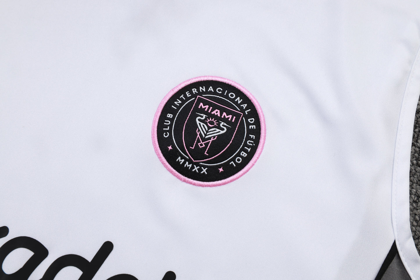 Inter Miami Sleeveless Training Kit - White/Grey/Black