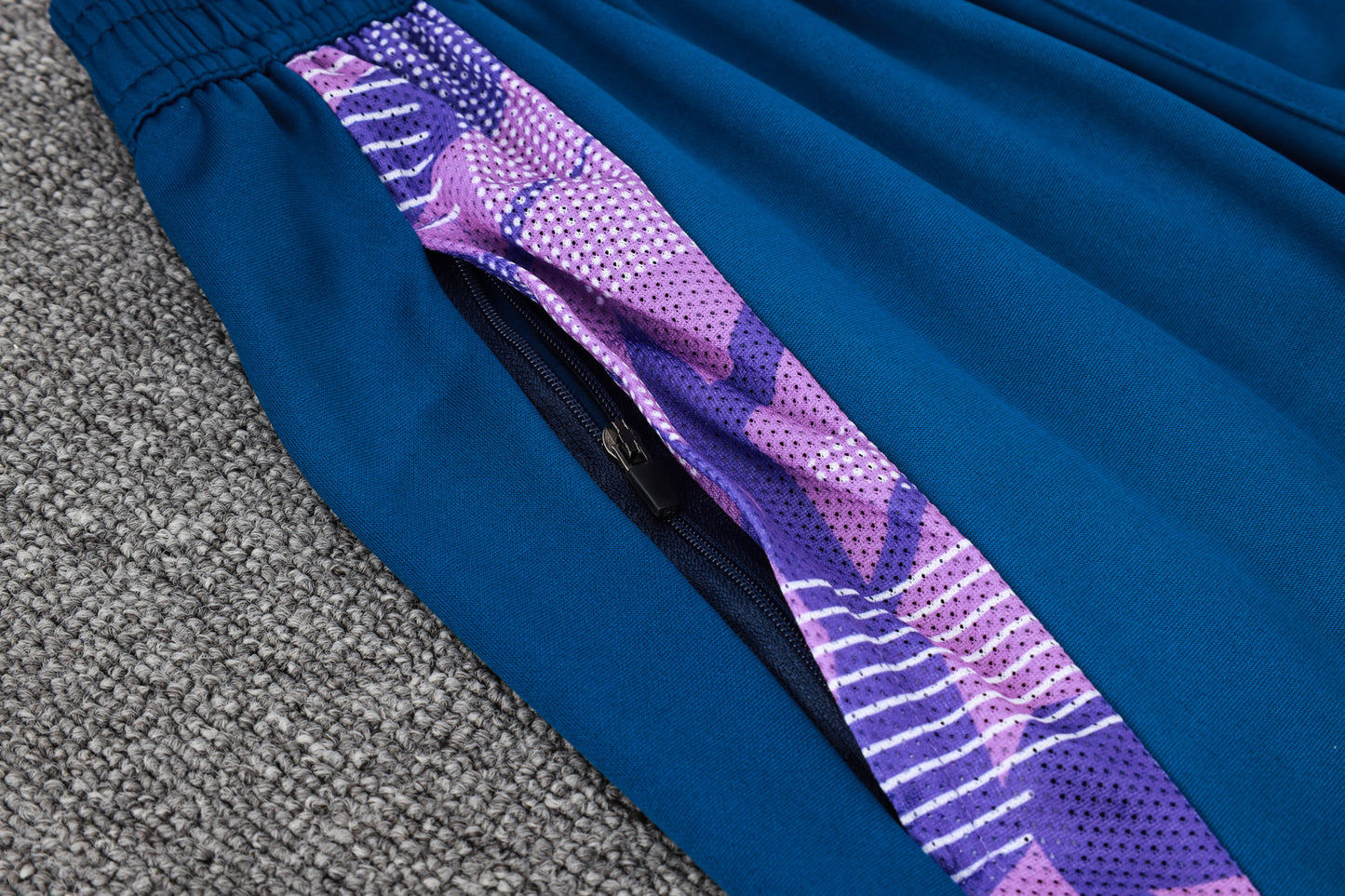 Argentina 1/4 Zip Tracksuit Set Electric-Blue/Purple/Saphire