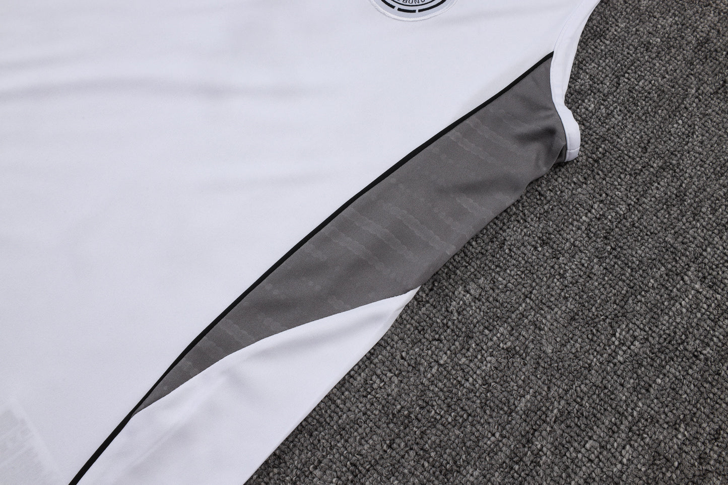 Germany Sleeveless Training Kit - White/Grey/Black