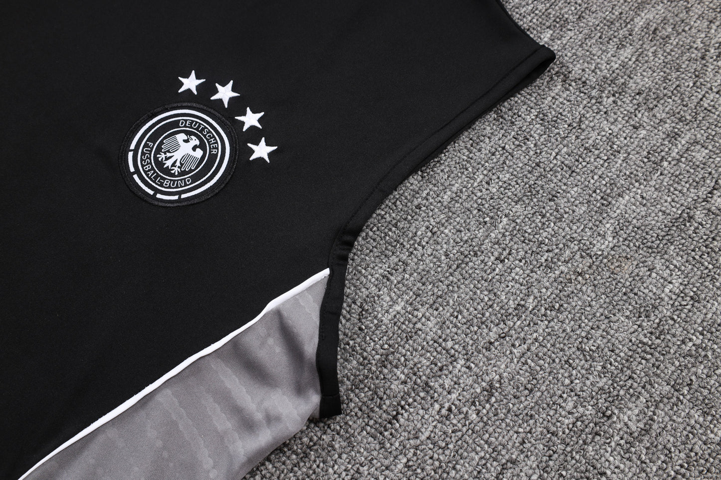 Germany Sleeveless Training Kit - Black/Grey