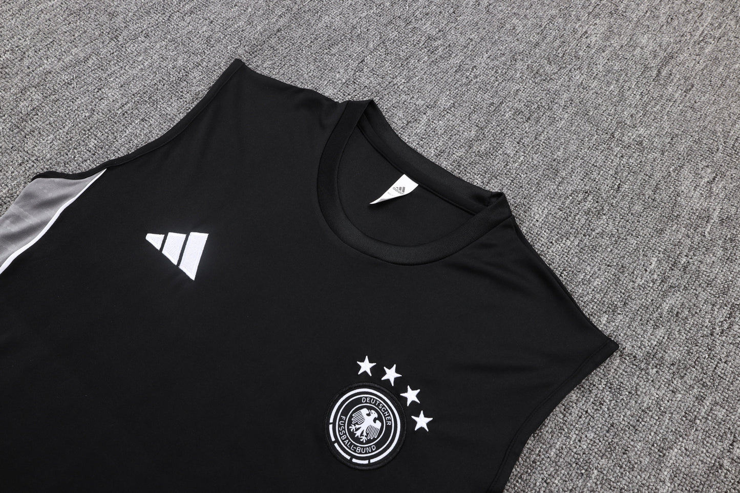 Germany Sleeveless Training Kit - Black/Grey