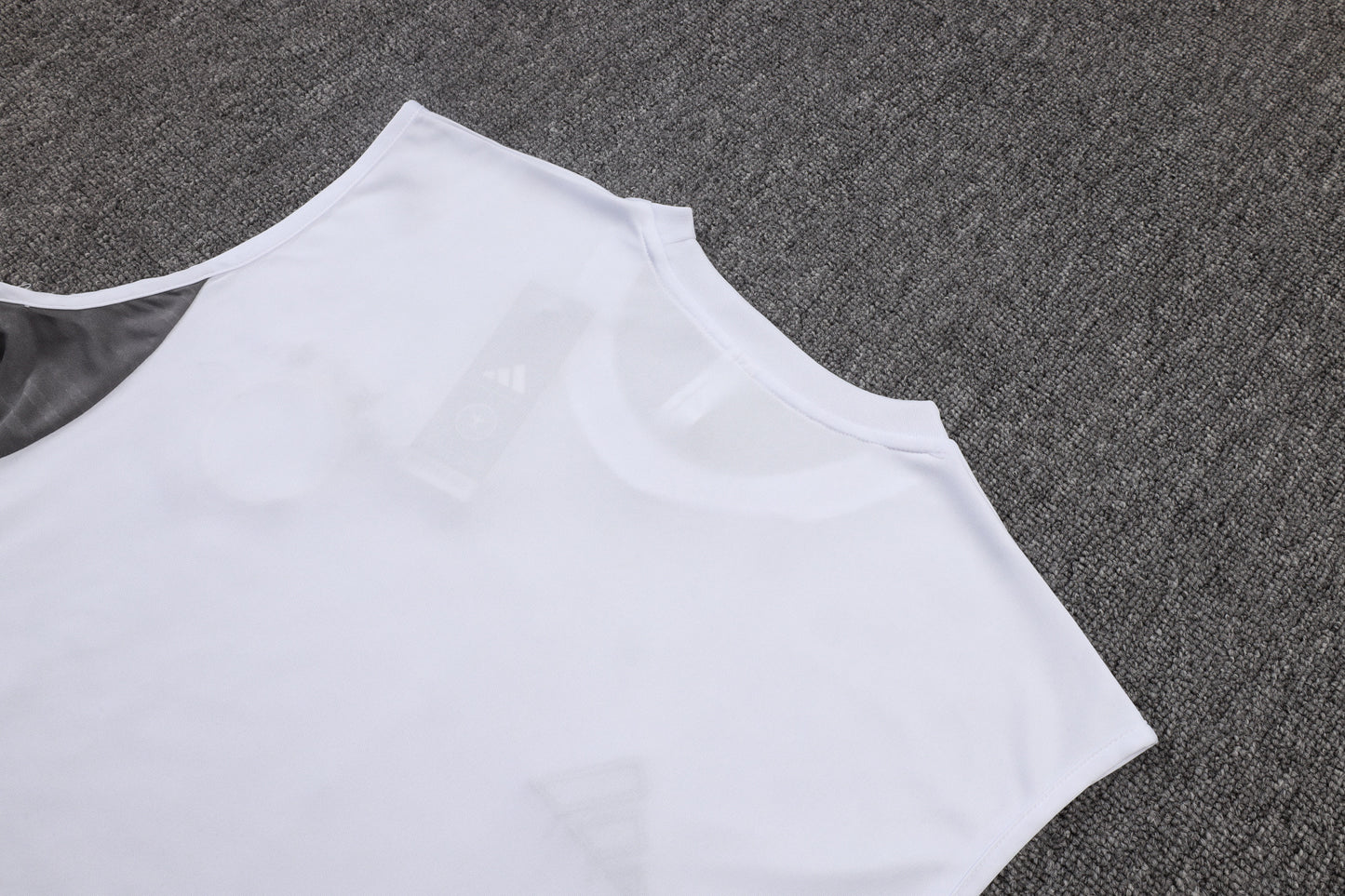 Germany Sleeveless Training Kit - White/Grey/Black