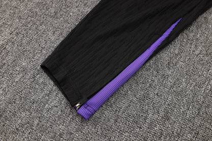 PSG 1/4 Zip Tracksuit Set Black/Purple/Pink