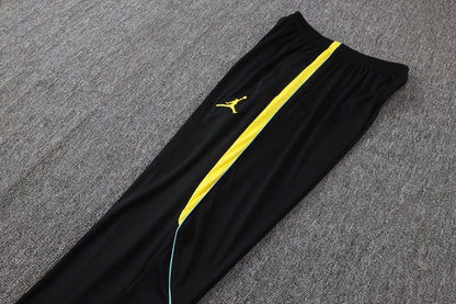 Brazil 1/4 Zip Tracksuit Set - Black/Yellow Jordan