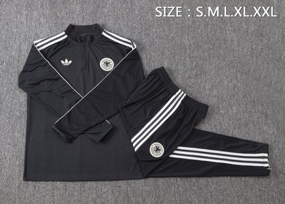 Germany 1/4 Zip Tracksuit Set - Classic Black