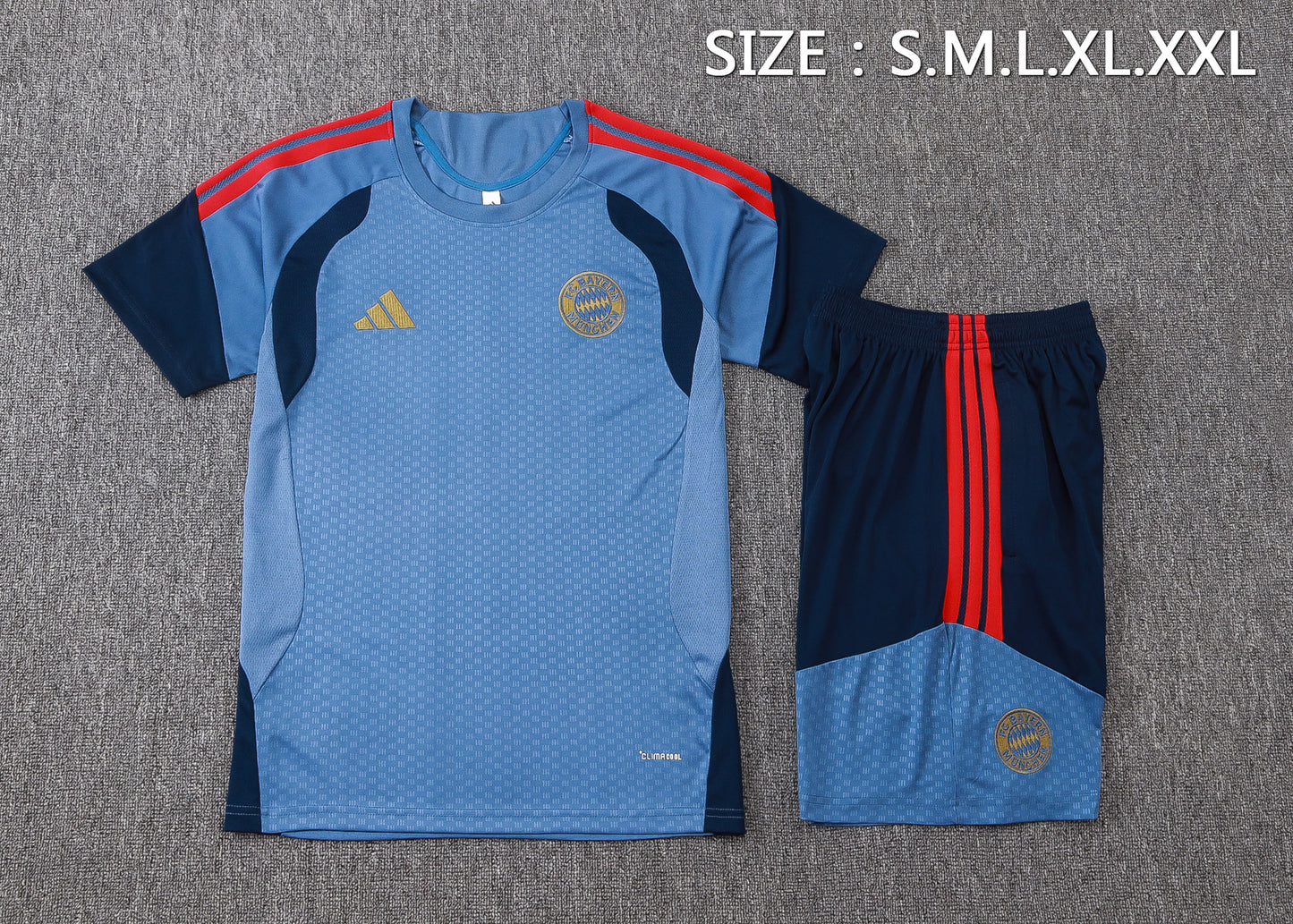 Bayern Munich Training Kit  - Steel Blue/Navy