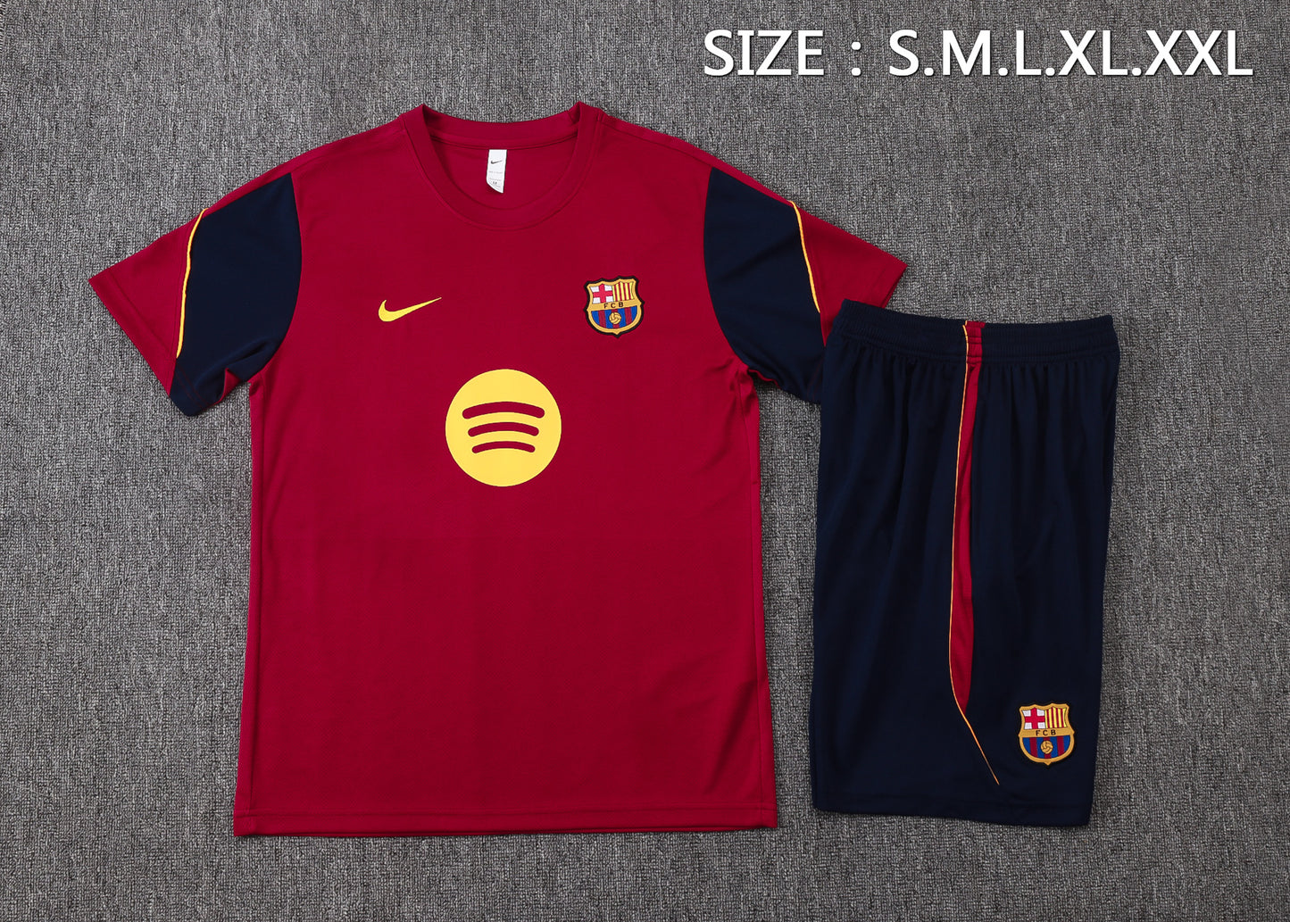 Barcelona Training Kit  - Maroon/Navy