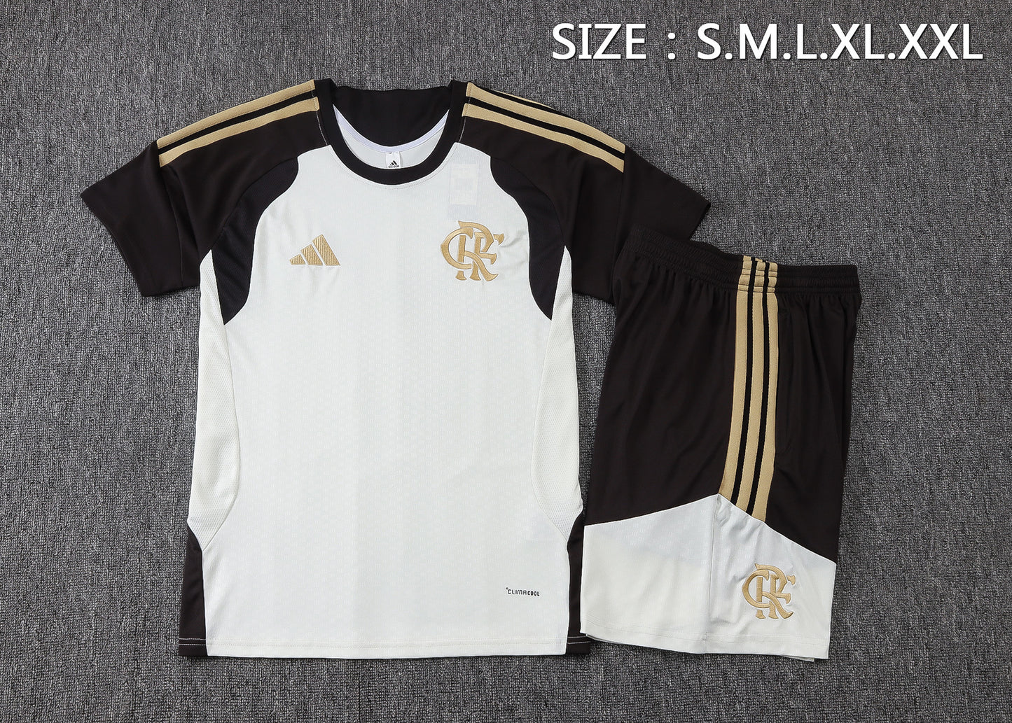 Flamengo Training Kit  - White/Black/Gold