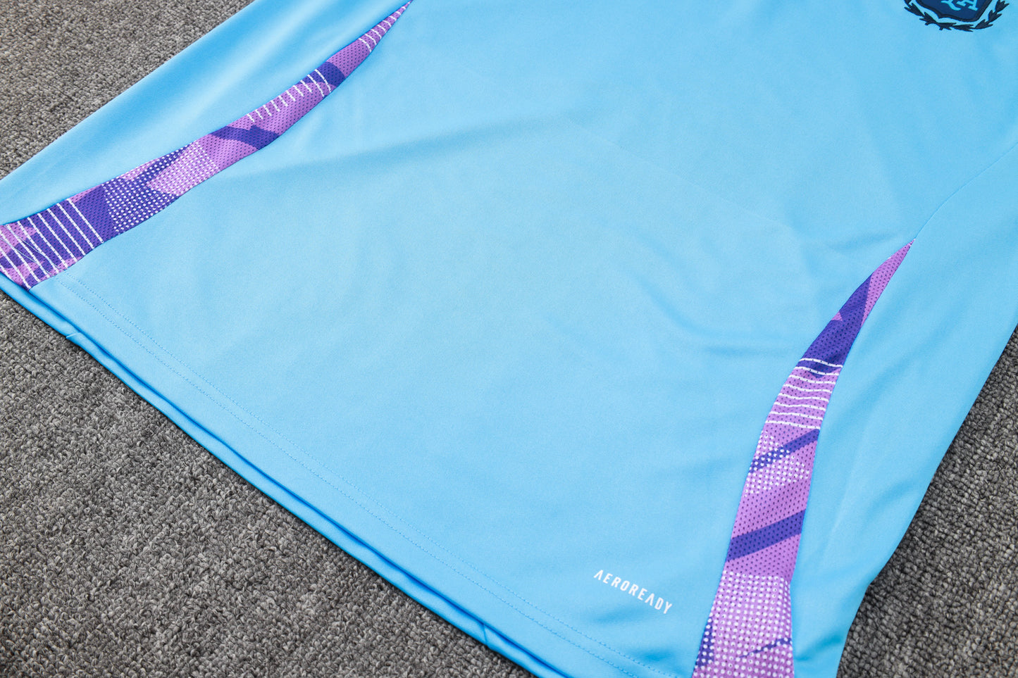 Argentina 1/4 Zip Tracksuit Set Electric-Blue/Purple/Saphire
