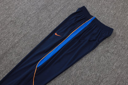 France 1/4 Zip Tracksuit Set - White/Navy