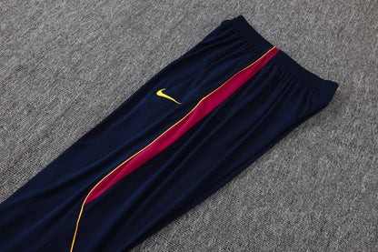 Barcelona 1/4 Zip Tracksuit Set - Maroon/Navy