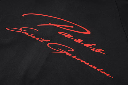 PSG 1/4 Zip Tracksuit Set - Black/Red