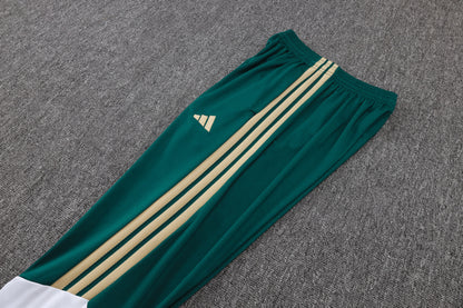 Italy 1/4 Zip Tracksuit Set - Green/White