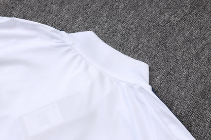 Real Madrid 1/4 Zip Tracksuit Set - Classic Home