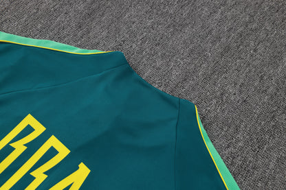 Brazil 1/4 Zip Tracksuit Set - Teal/Green
