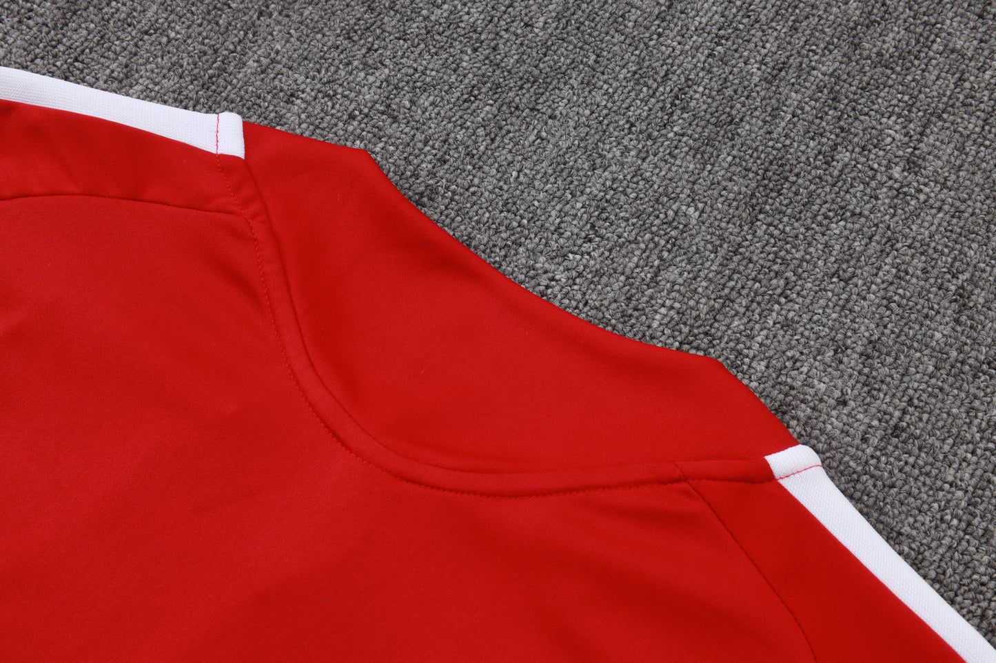 Spain 1/4 Zip Tracksuit Set - Red/Black/Grey