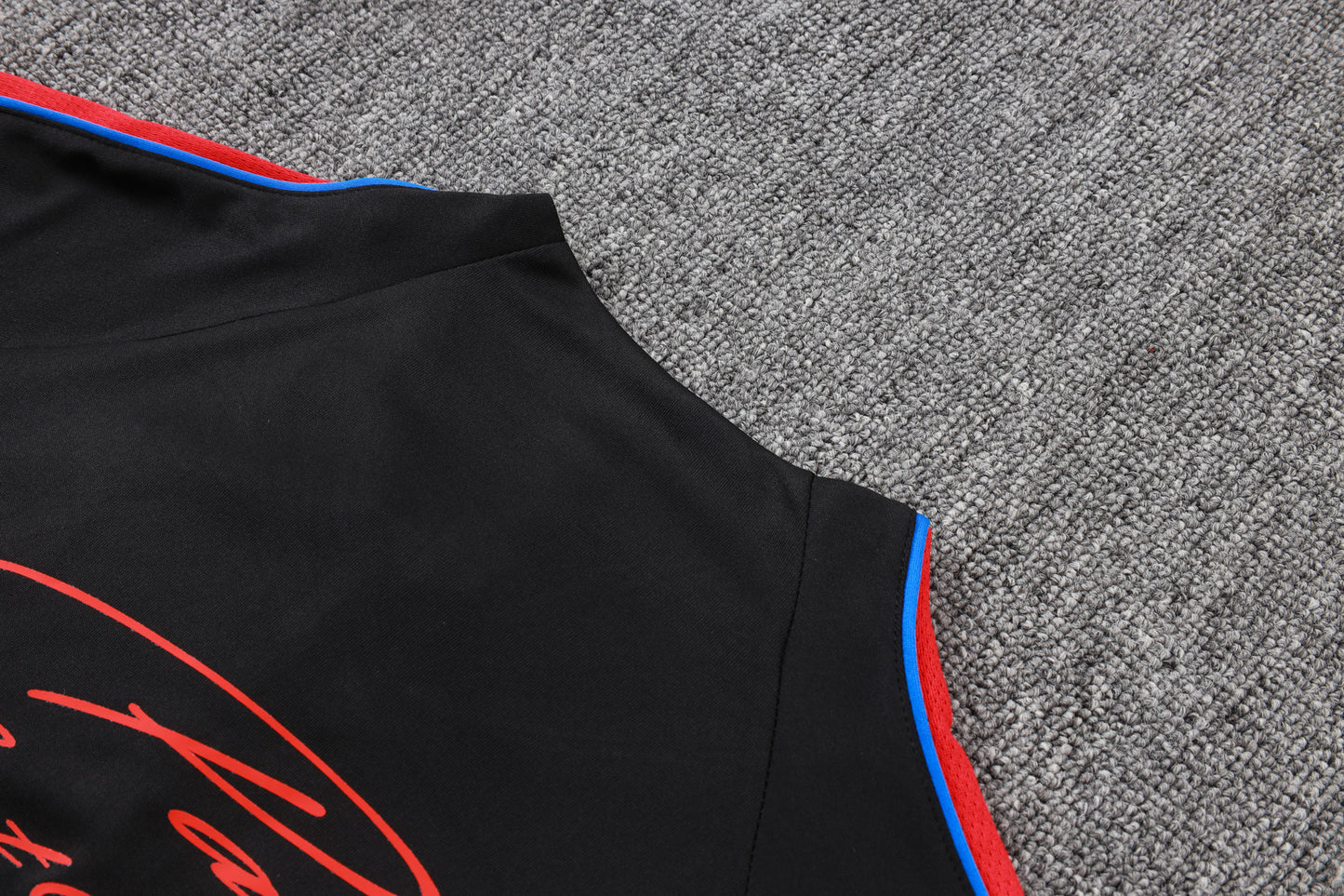 PSG 1/4 Zip Tracksuit Set - Black/Red