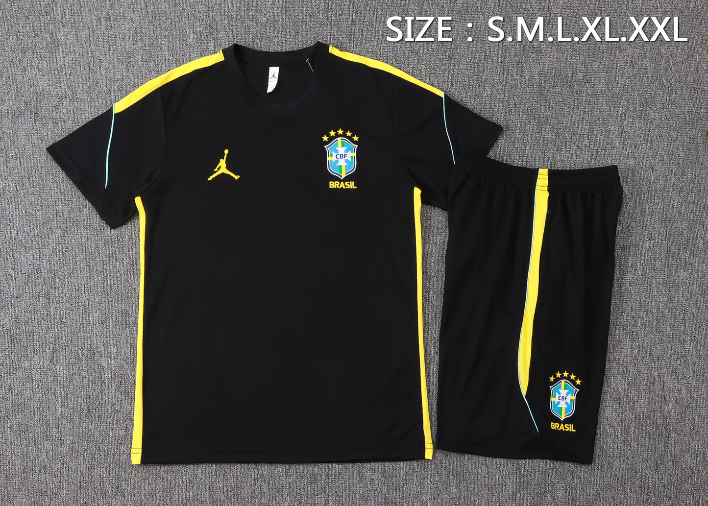 Brazil Training Kit  - Black/Yellow Jordan
