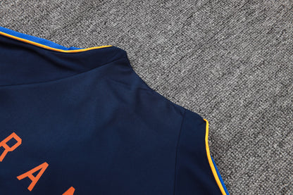 France 1/4 Zip Tracksuit Set - Navy/Blue