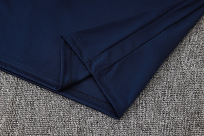 France 1/4 Zip Tracksuit Set - Navy/Blue