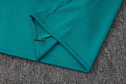 Portugal 1/4 Zip Tracksuit Set - Teal/Maroon