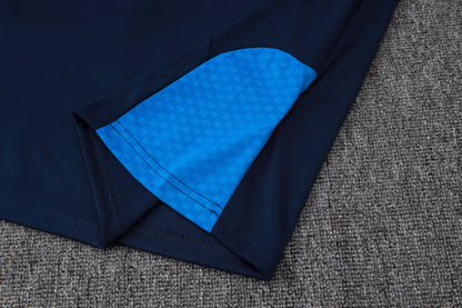 Cruzeiro 1/4 Zip Tracksuit Set - Navy/Blue