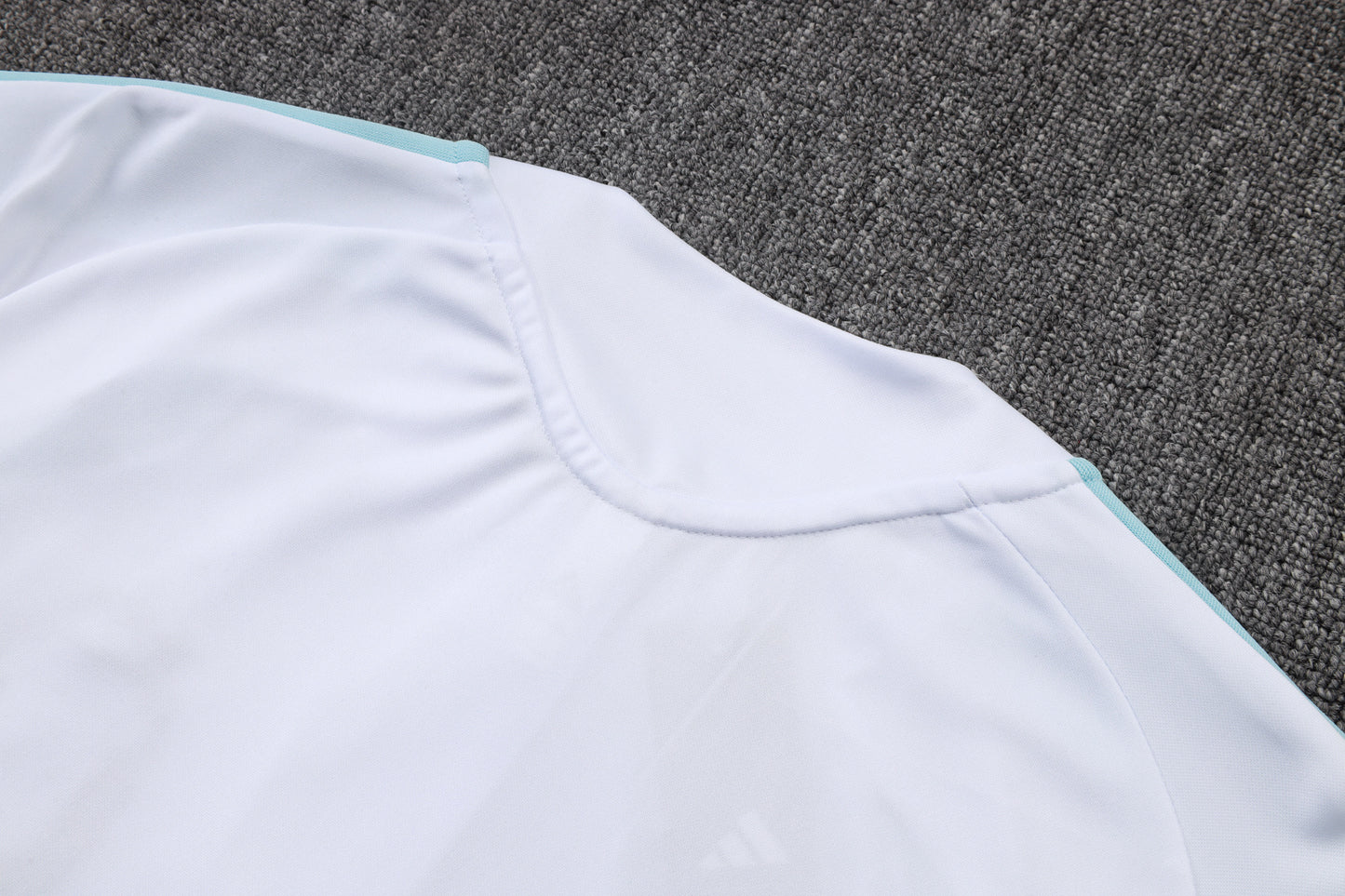 Argentina 1/4 Zip Tracksuit Set - White/Light Blue/Navy