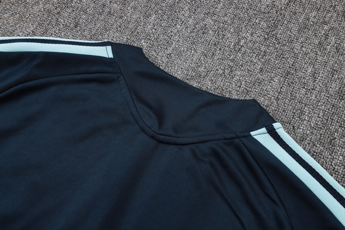 Argentina 1/4 Zip Tracksuit Set - Navy/Light Blue