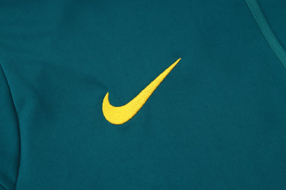 Brazil 1/4 Zip Tracksuit Set - Teal/Green
