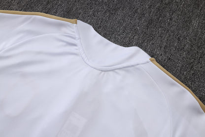 Italy 1/4 Zip Tracksuit Set - White/Green