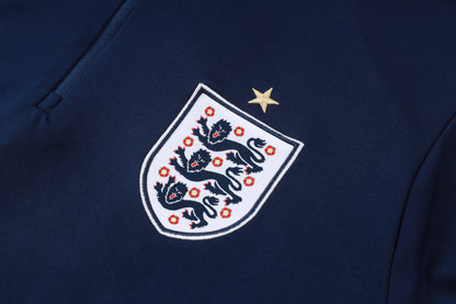 England 1/4 Zip Tracksuit Set - Navy
