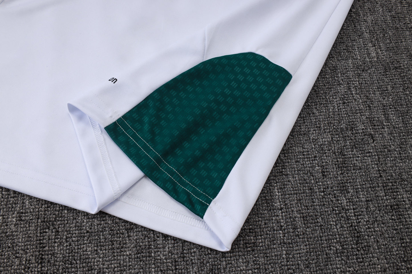 Italy 1/4 Zip Tracksuit Set - White/Green