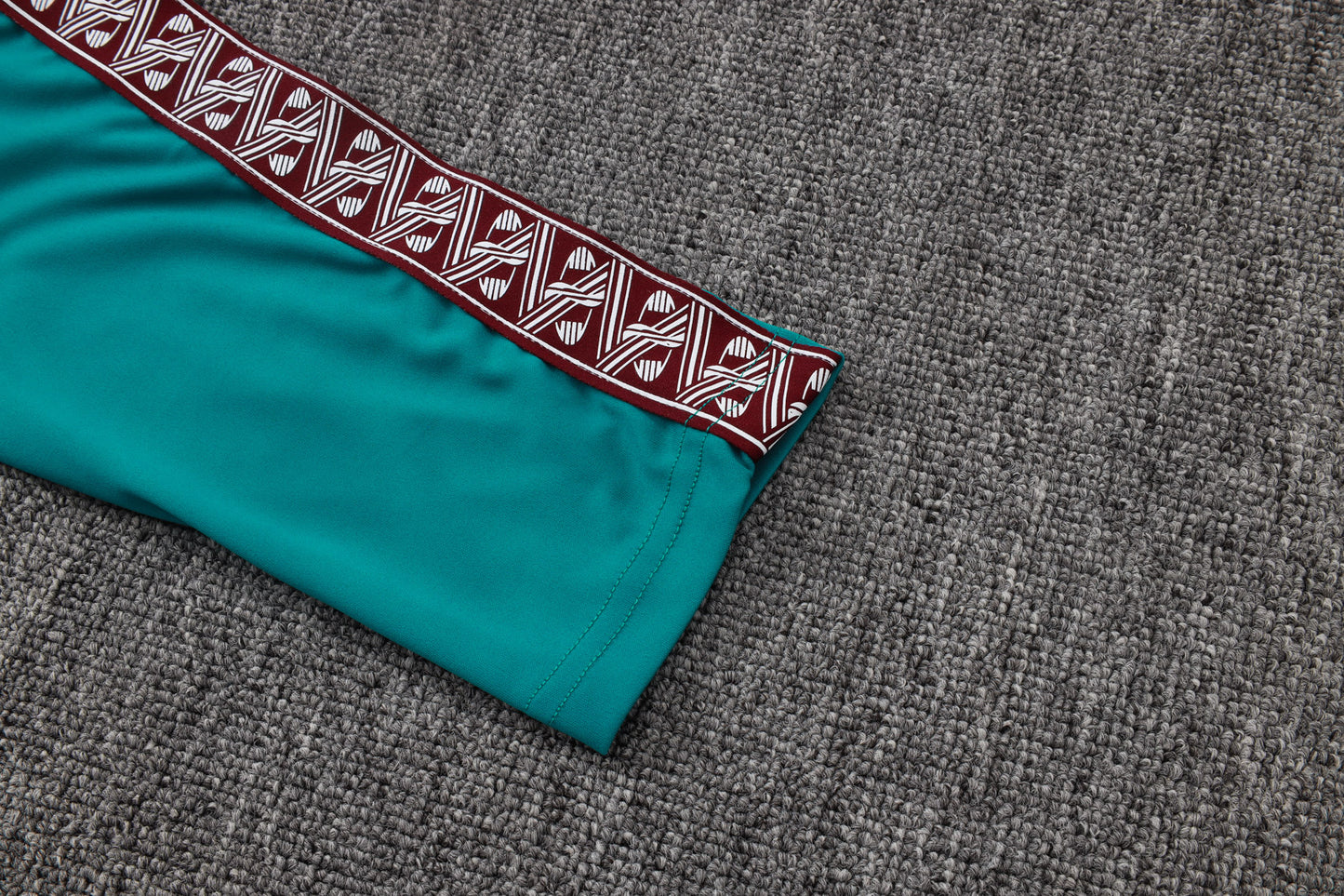 Portugal 1/4 Zip Tracksuit Set - Teal/Maroon