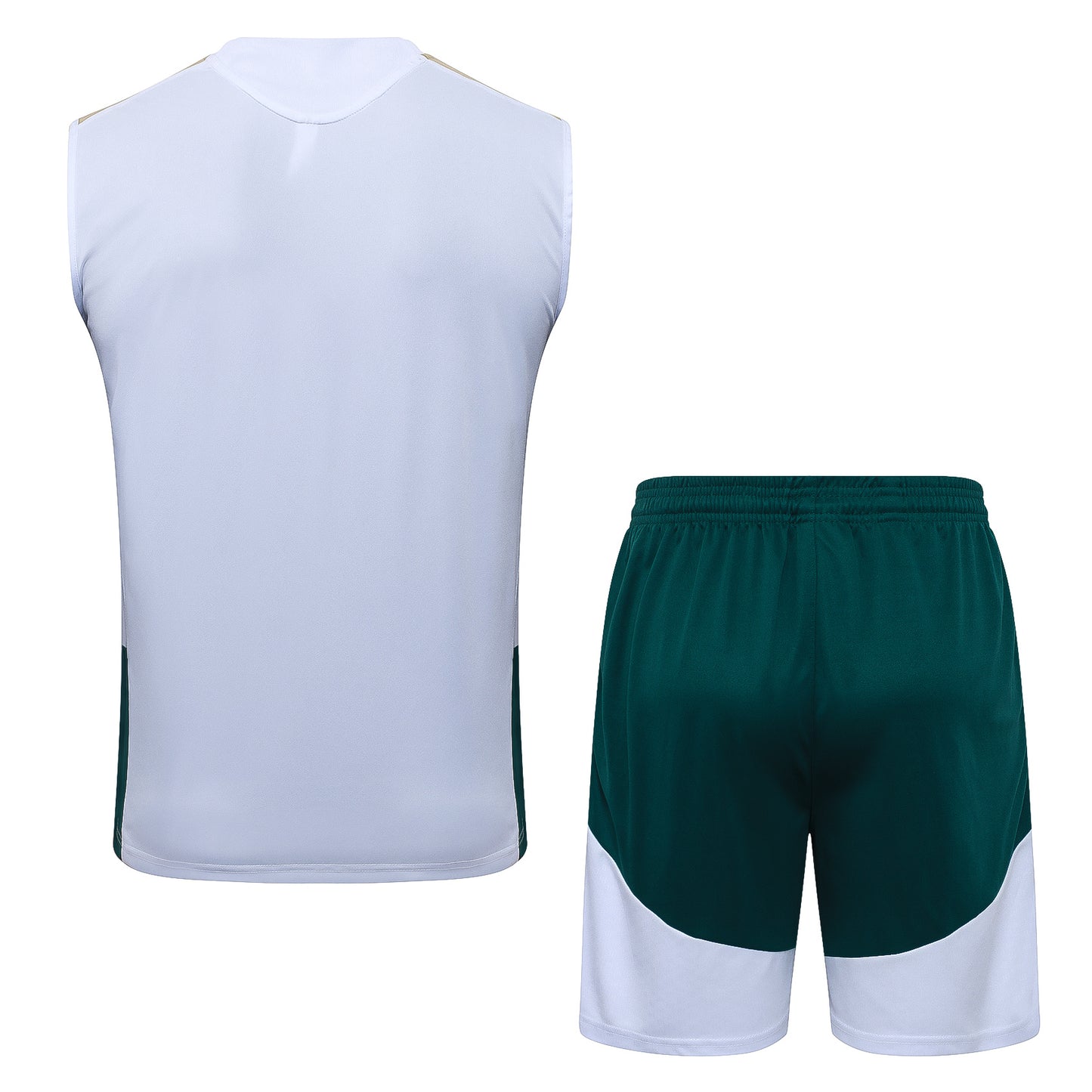 Italy Sleeveless Training Kit - White/Green
