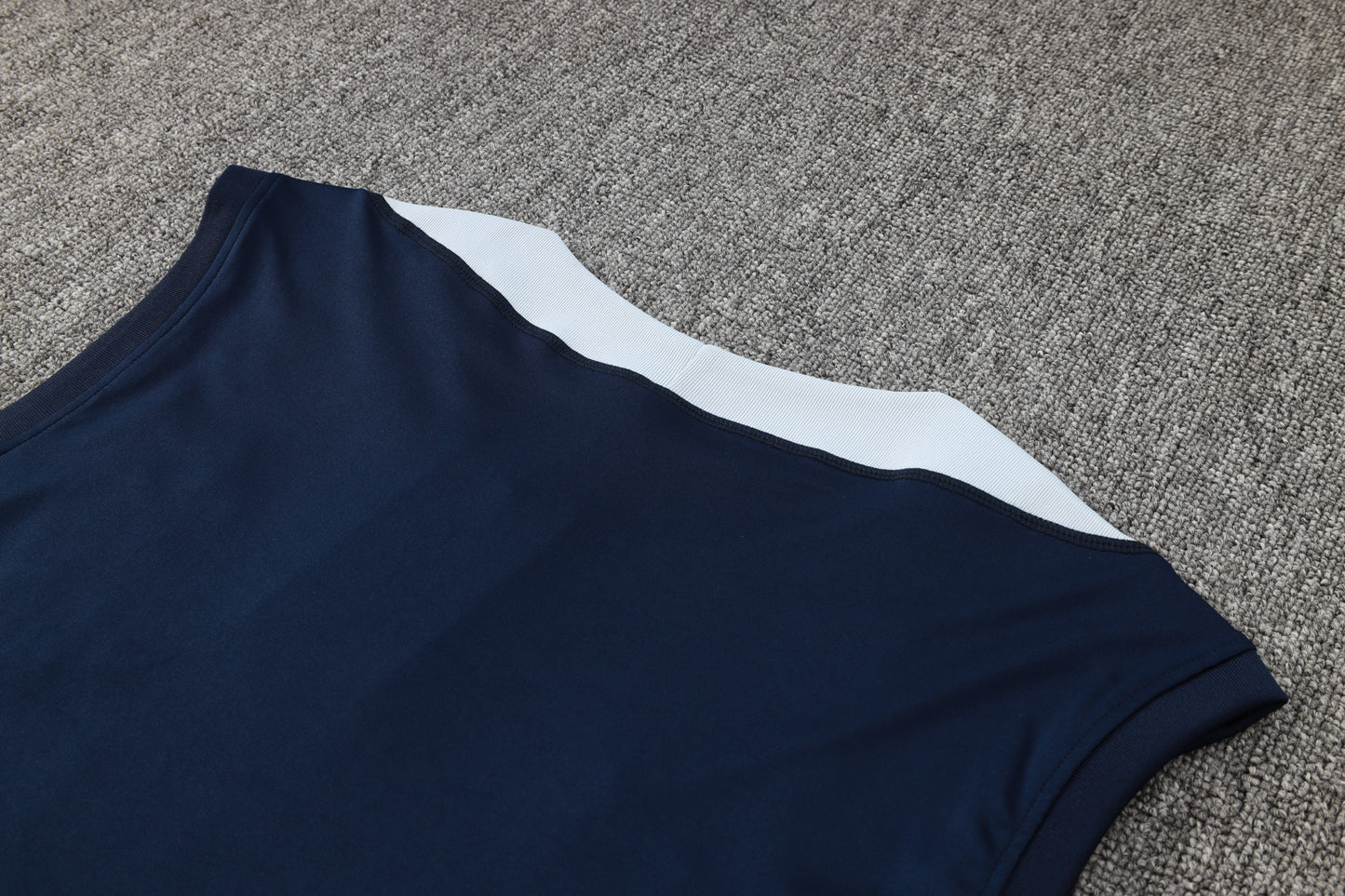 France Sleeveless Training Kit - Navy