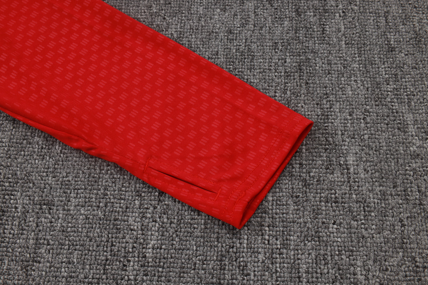 Spain 1/4 Zip Tracksuit Set - Red/Black/Grey