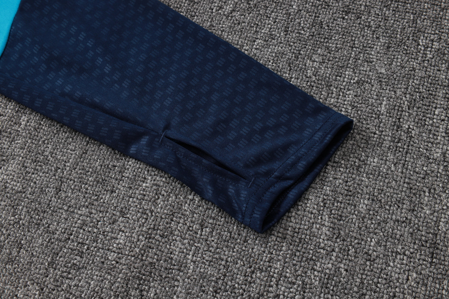 Spain 1/4 Zip Tracksuit Set - Light Blue/Navy