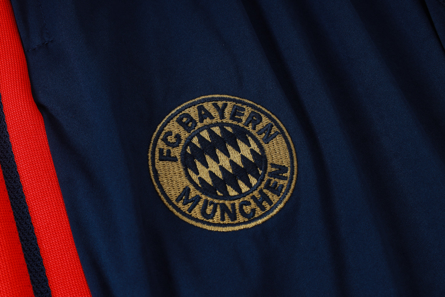 Bayern Munich 1/4 Zip Tracksuit Set - Steel Blue/Navy/Red