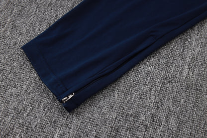 Barcelona 1/4 Zip Tracksuit Set - Maroon/Navy