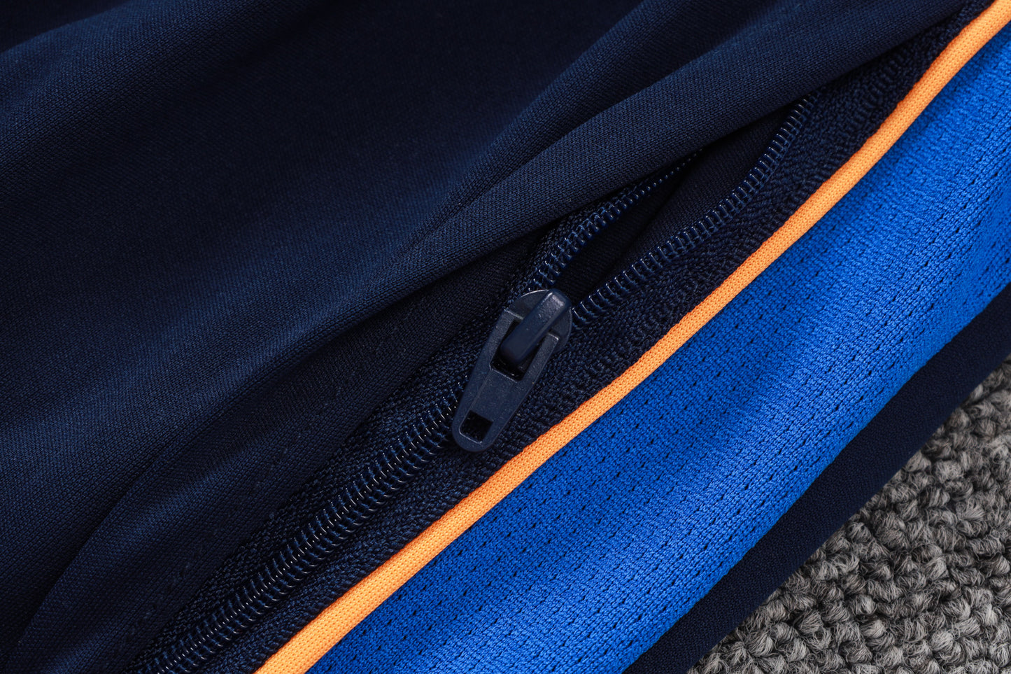 France 1/4 Zip Tracksuit Set - White/Navy