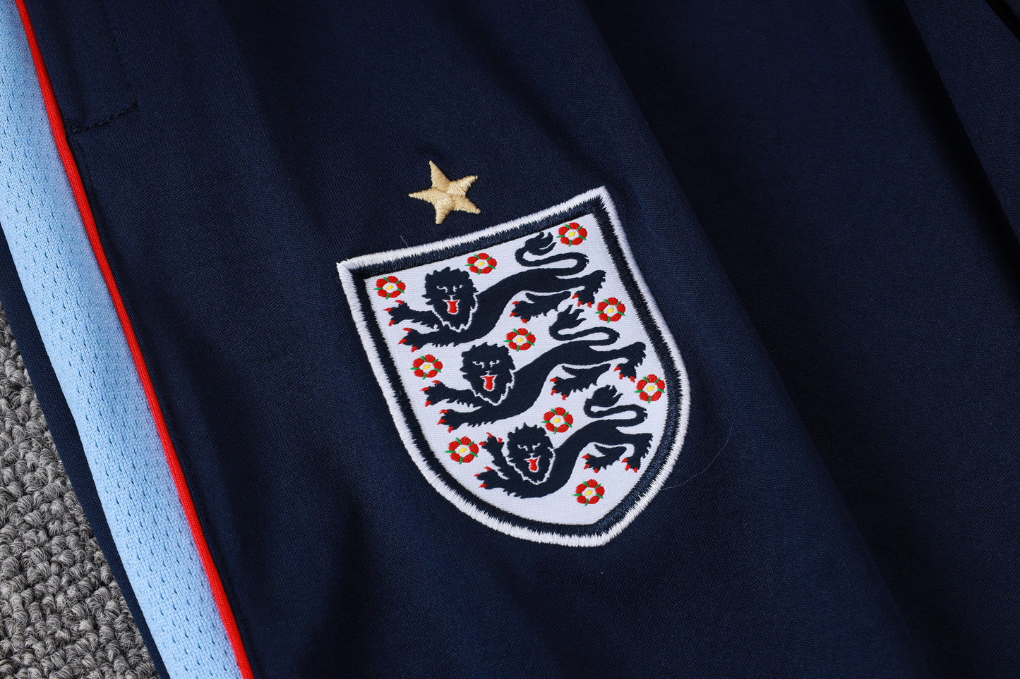 England 1/4 Zip Tracksuit Set - Light Blue/Navy