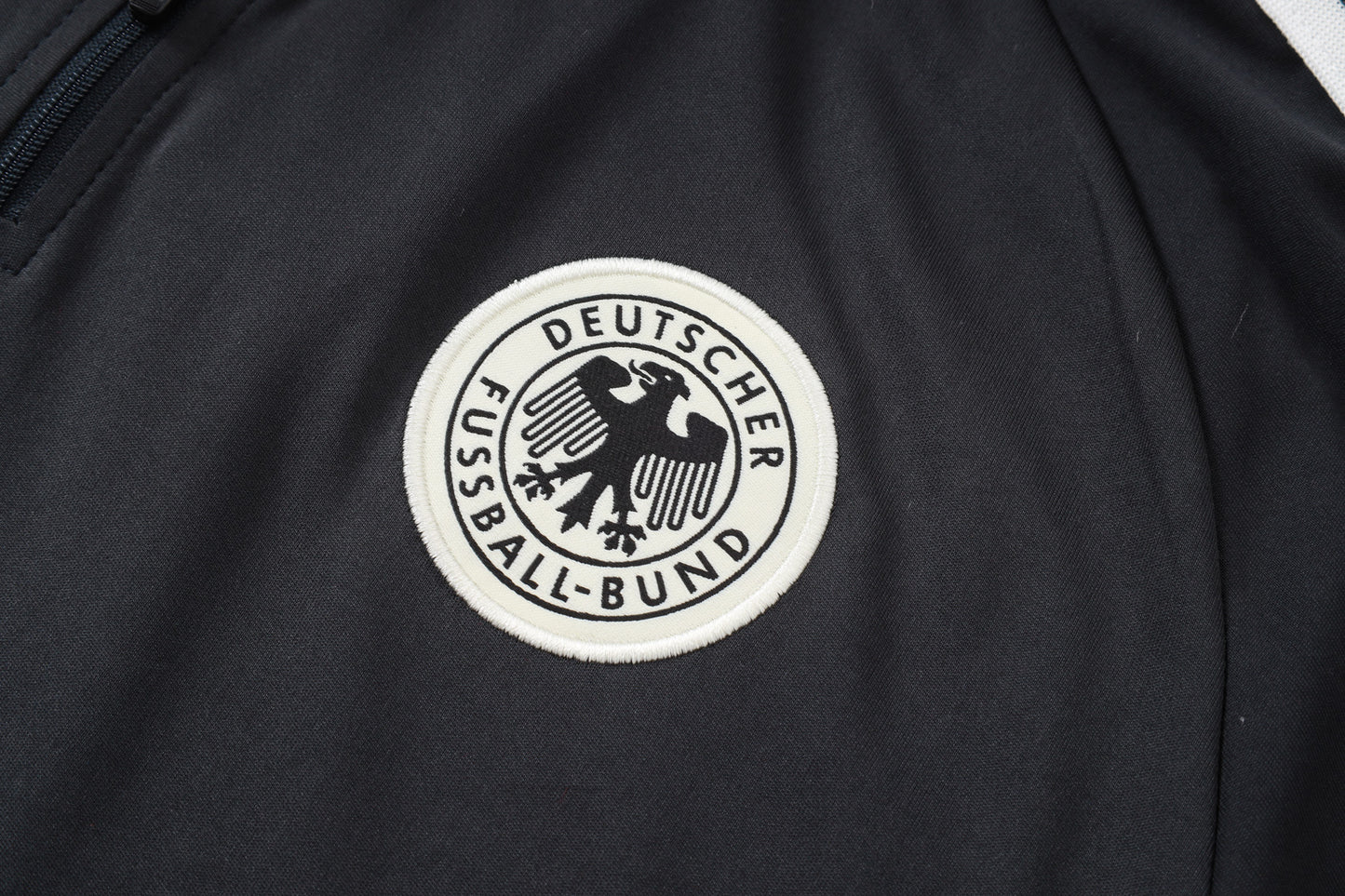 Germany 1/4 Zip Tracksuit Set - Classic Black
