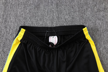 Brazil 1/4 Zip Tracksuit Set - Black/Yellow Jordan