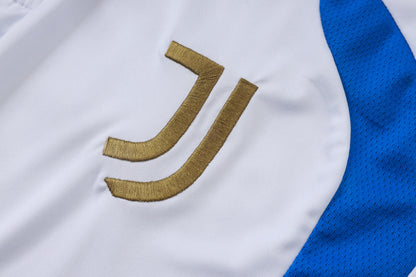 Juventus 1/4 Zip Tracksuit Set - White/Blue
