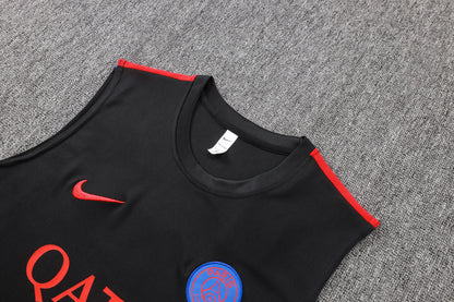 PSG Sleeveless Training Kit - Black/Red
