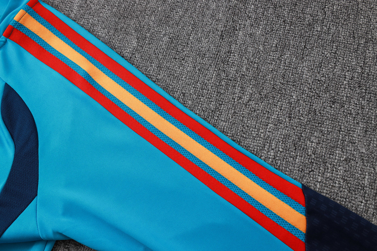 Spain 1/4 Zip Tracksuit Set - Light Blue/Navy