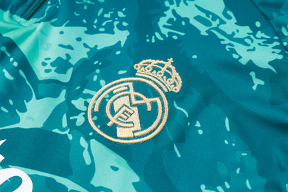 Real Madrid 1/4 Zip Tracksuit Set - Paradise