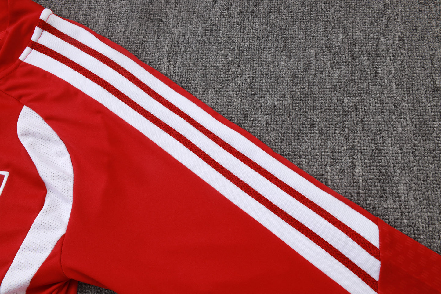 Spain 1/4 Zip Tracksuit Set - Red/Black/Grey